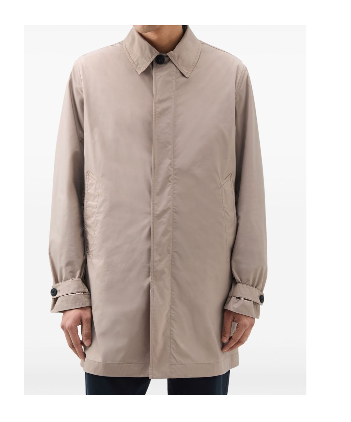 Woolrich Beige Giacca City Carcoat