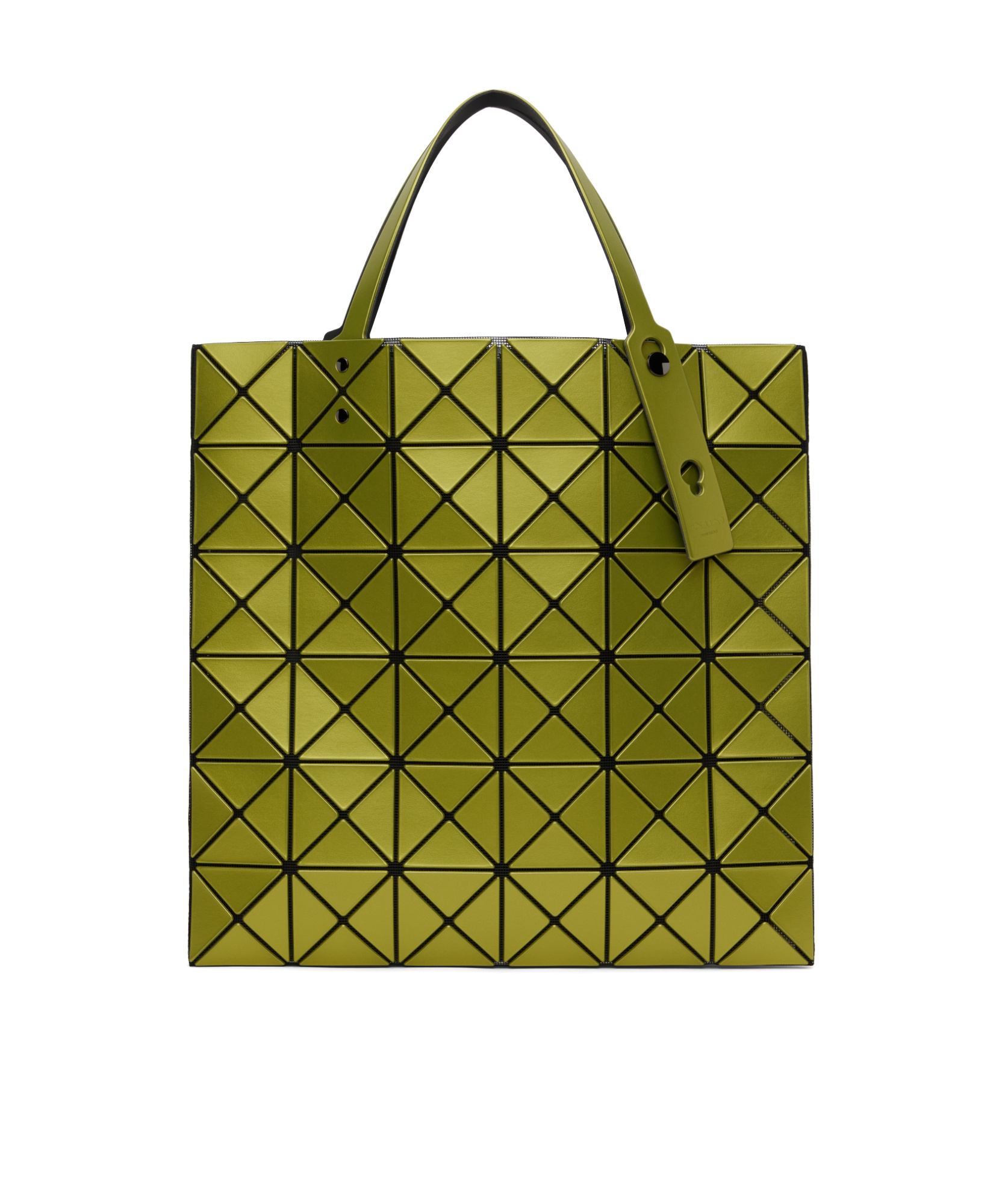 Bao Bao Issey Miyake Yellow Lucent Metallic Tote In Green