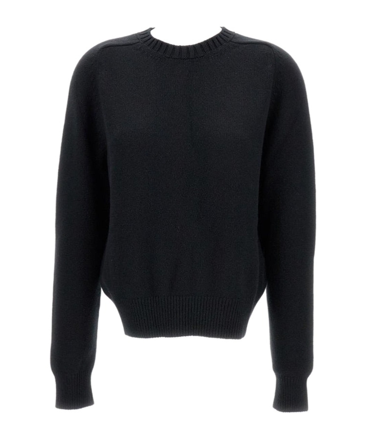 Khaite Long Sleeve Sweatshirt In Black