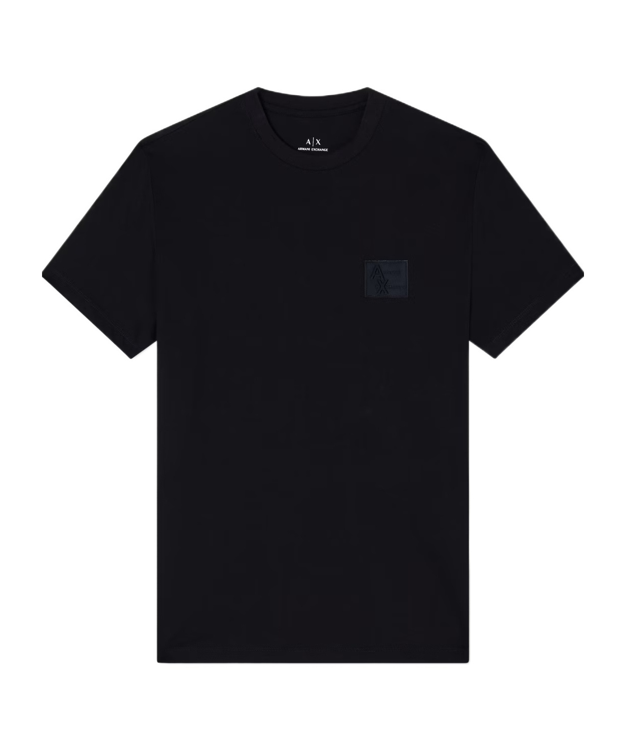 Armani Exchange Regular Fit T-shirt With Patch In Black