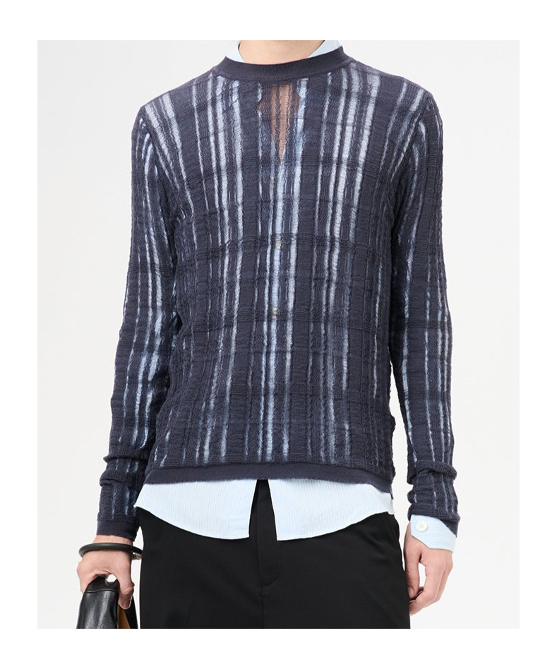 Our Legacy Navy Formal Roundneck Sweater In Black