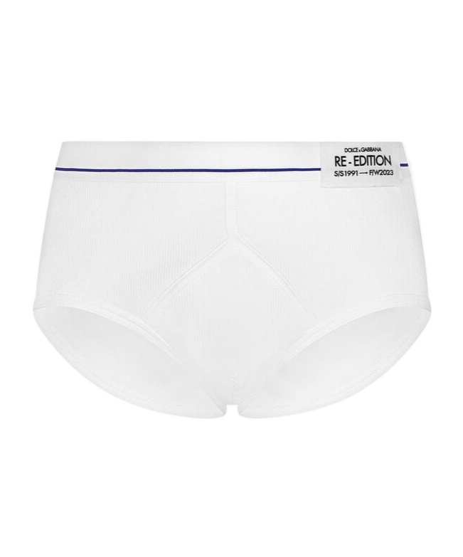 Dolce & Gabbana Re-edition Cotton Briefs In White