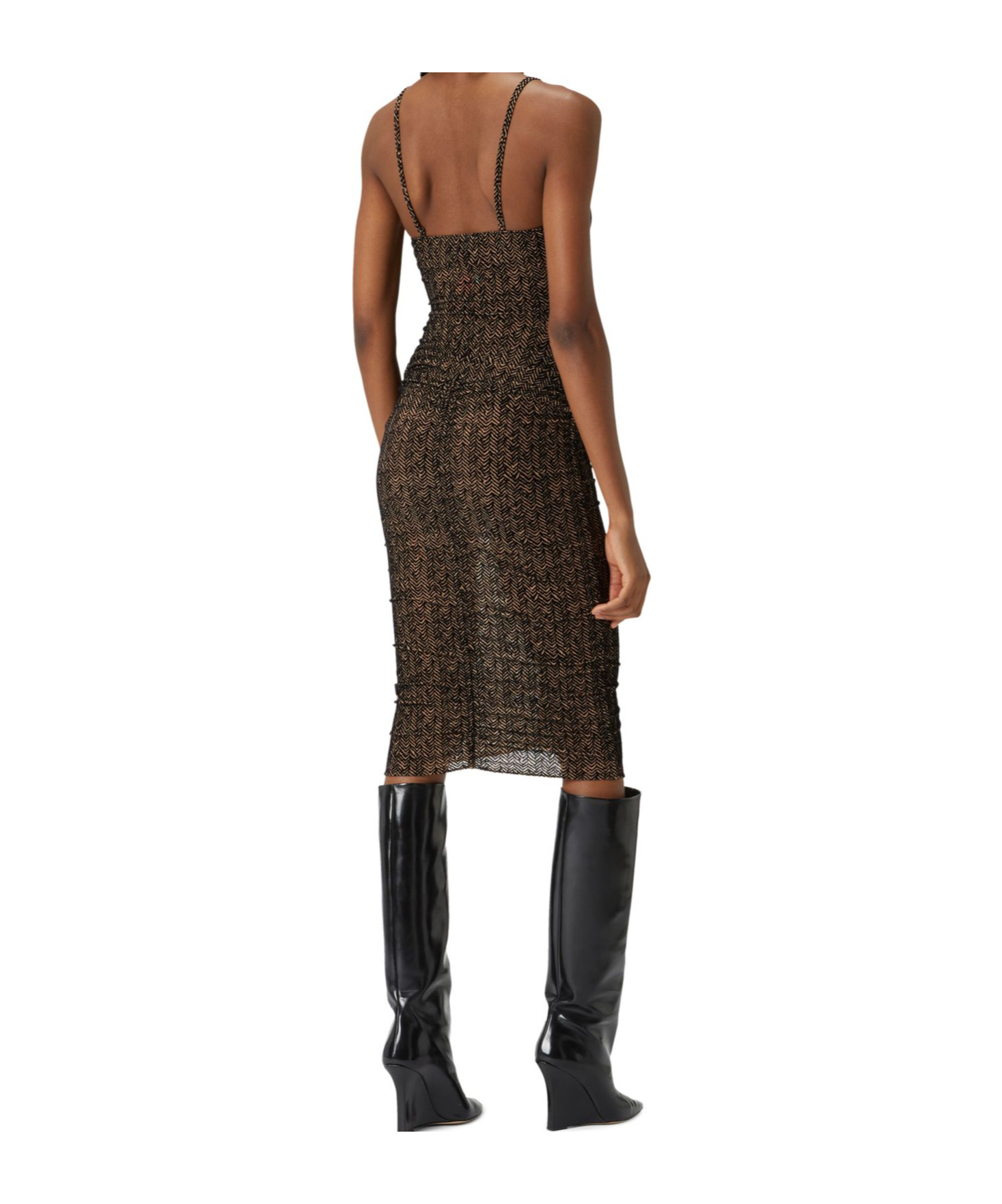 Missoni Tulle Chevron Skirt In Black