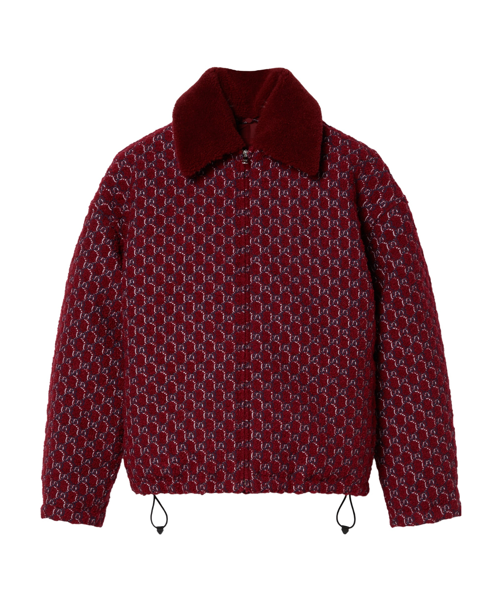 Gucci Gg Shadow Bouclé Jacket In Red