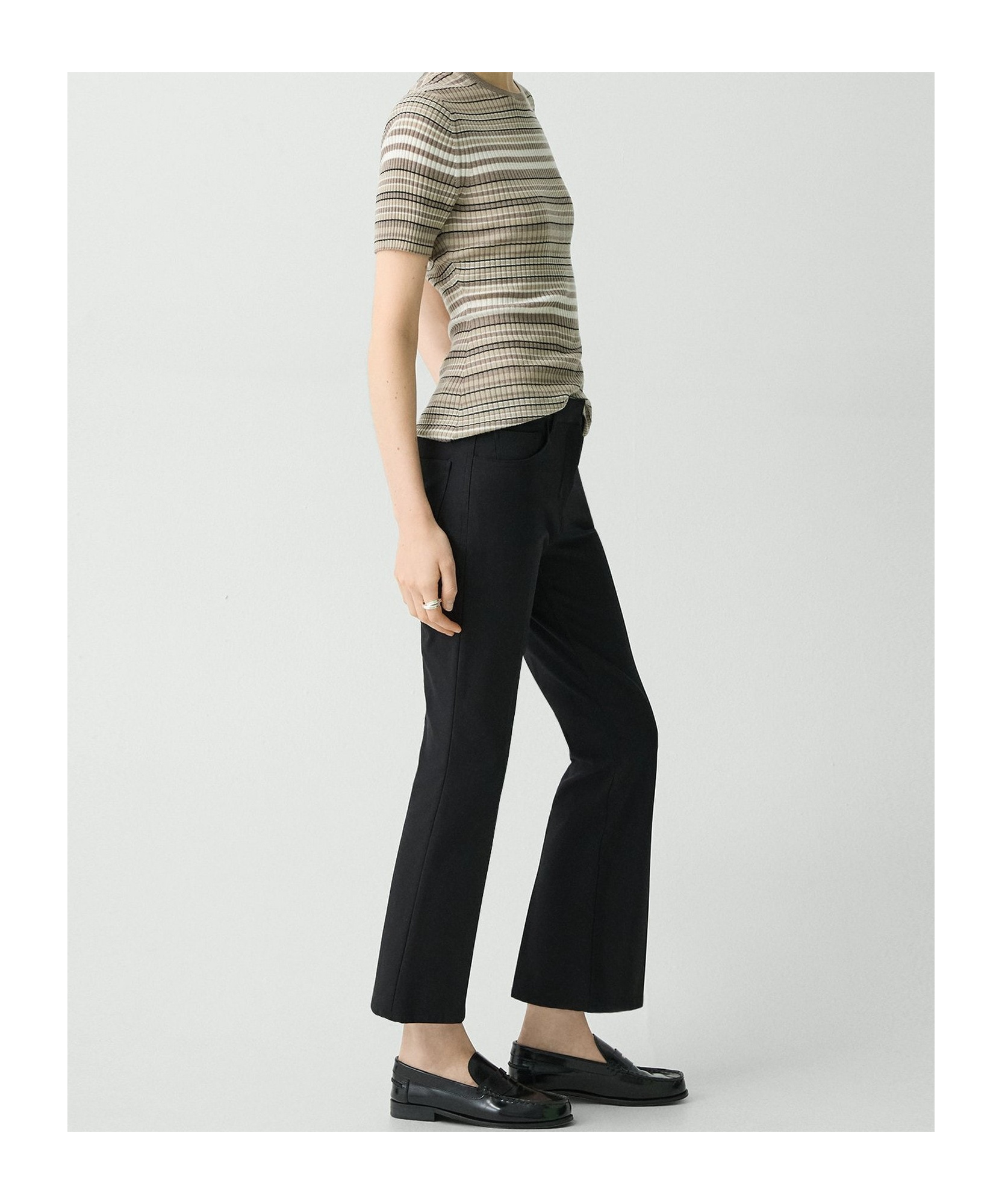 Theory Belt Loops Slacks In Black