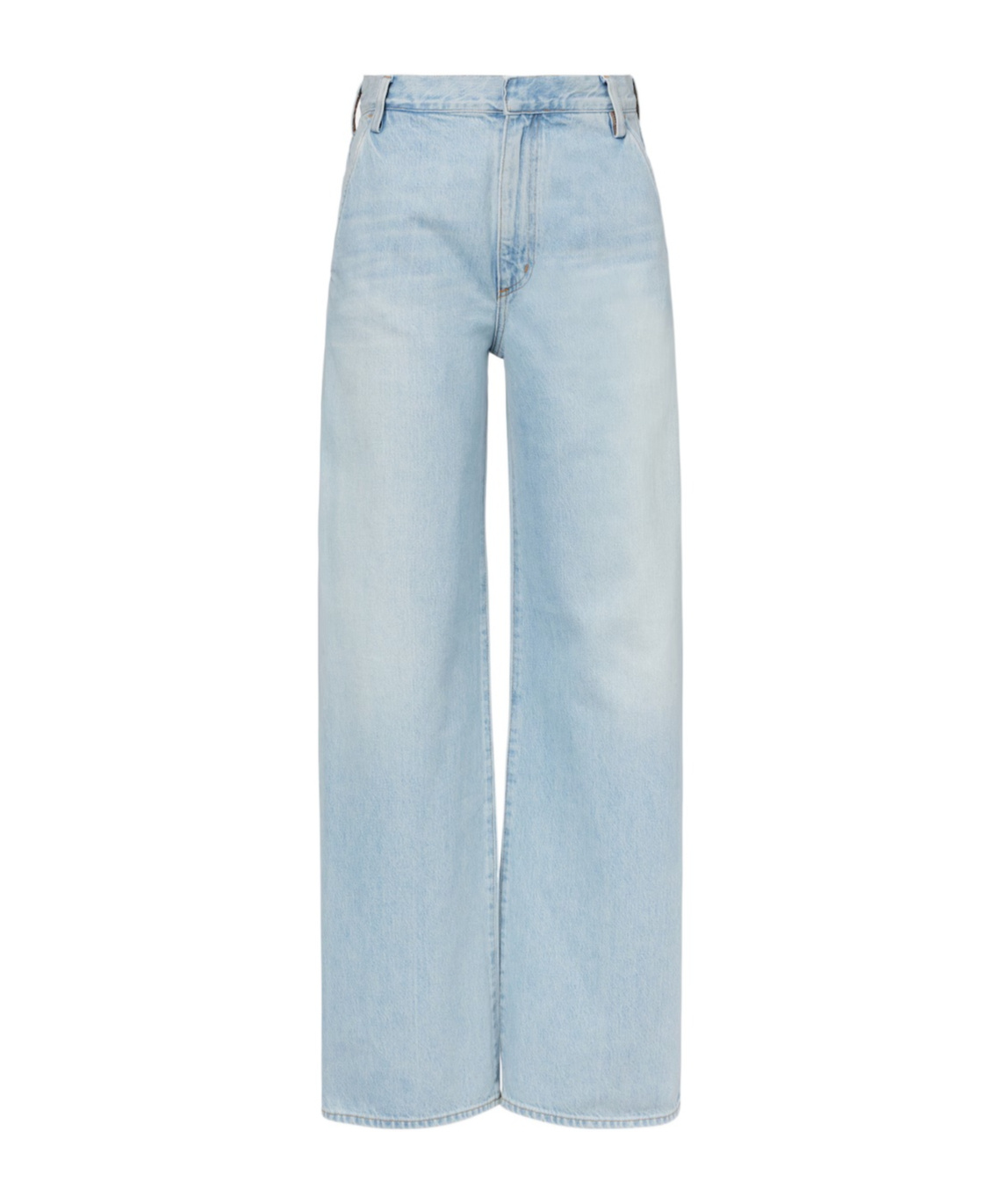 Agolde Shona High-rise Wide-leg Denim Trousers In Blue