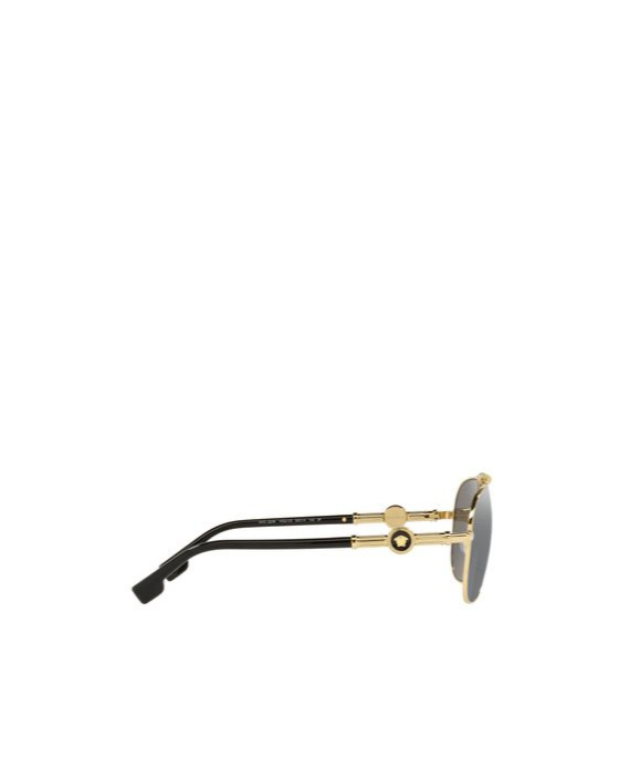 Versace Aviator Frame Sunglasses In Gray