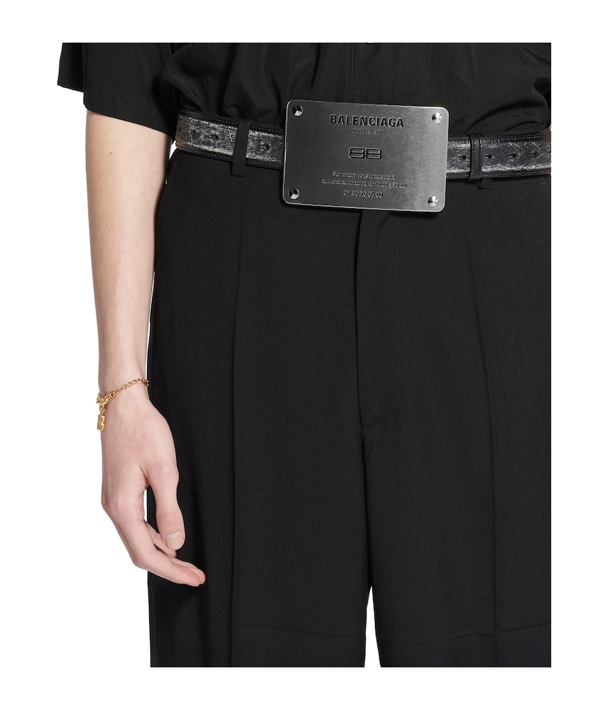 Balenciaga Nano Thin Bracelet In Gold