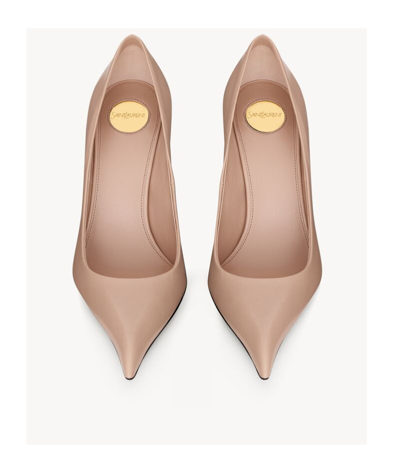 Saint Laurent Élysée Pumps In Smooth Leather In Black