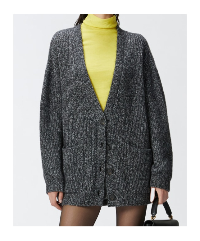 Pinko Erbaceo Cardigan In Black