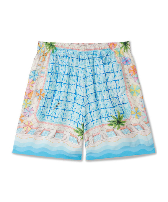 Casablanca Drawstring Shorts In Blue