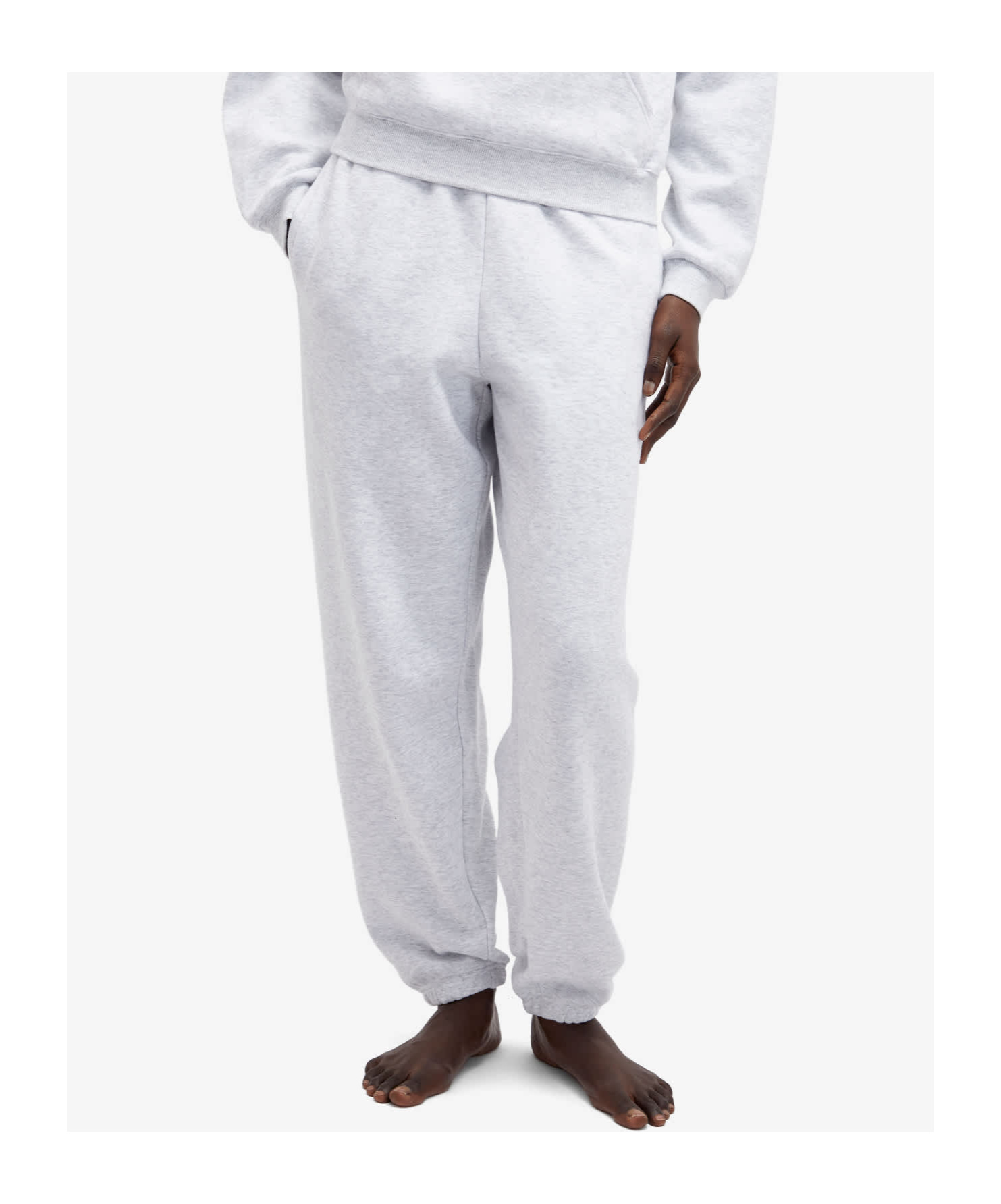 Skims Elastic Waist Sweatpants In White