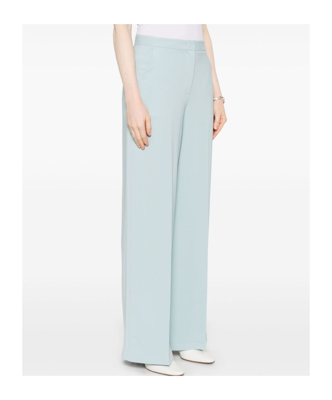 Pinko Light Blue 'pergamino' Trousers In Blue
