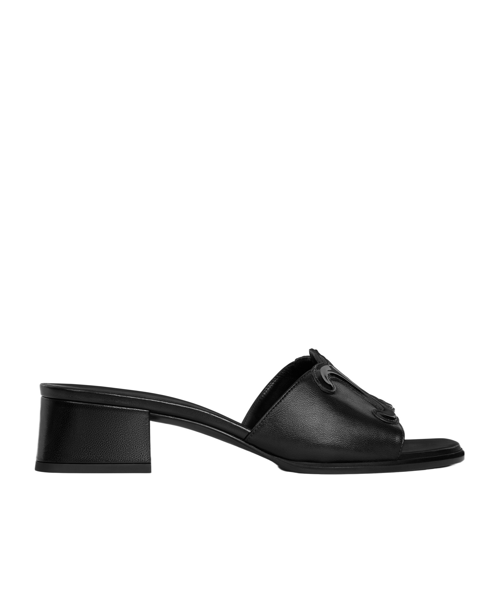 Celine Thick And High-heeled Muller Shoes In Black