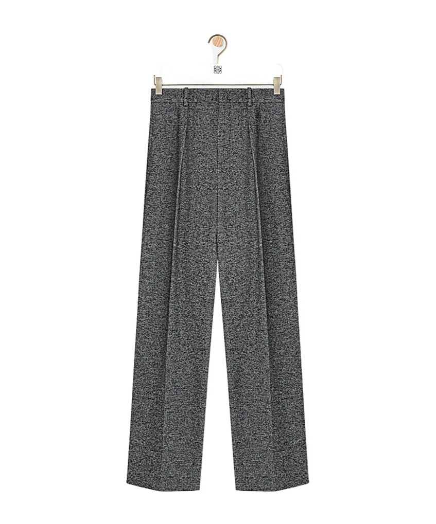 Loewe Belt Loop Casual Pants In Gray