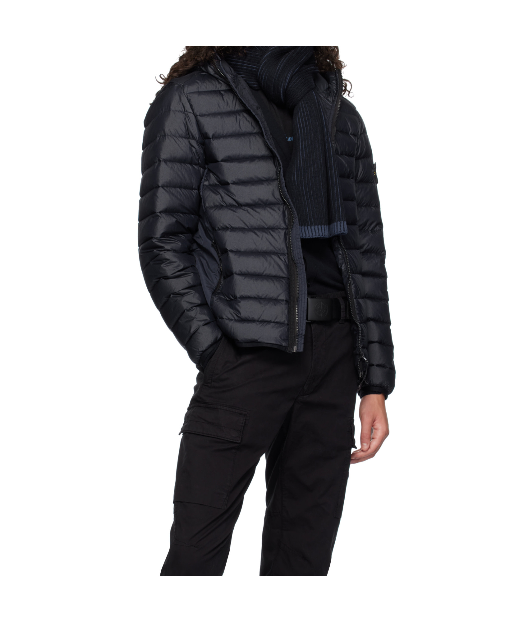 Shop Stone Island N06c5 Scarf In Black