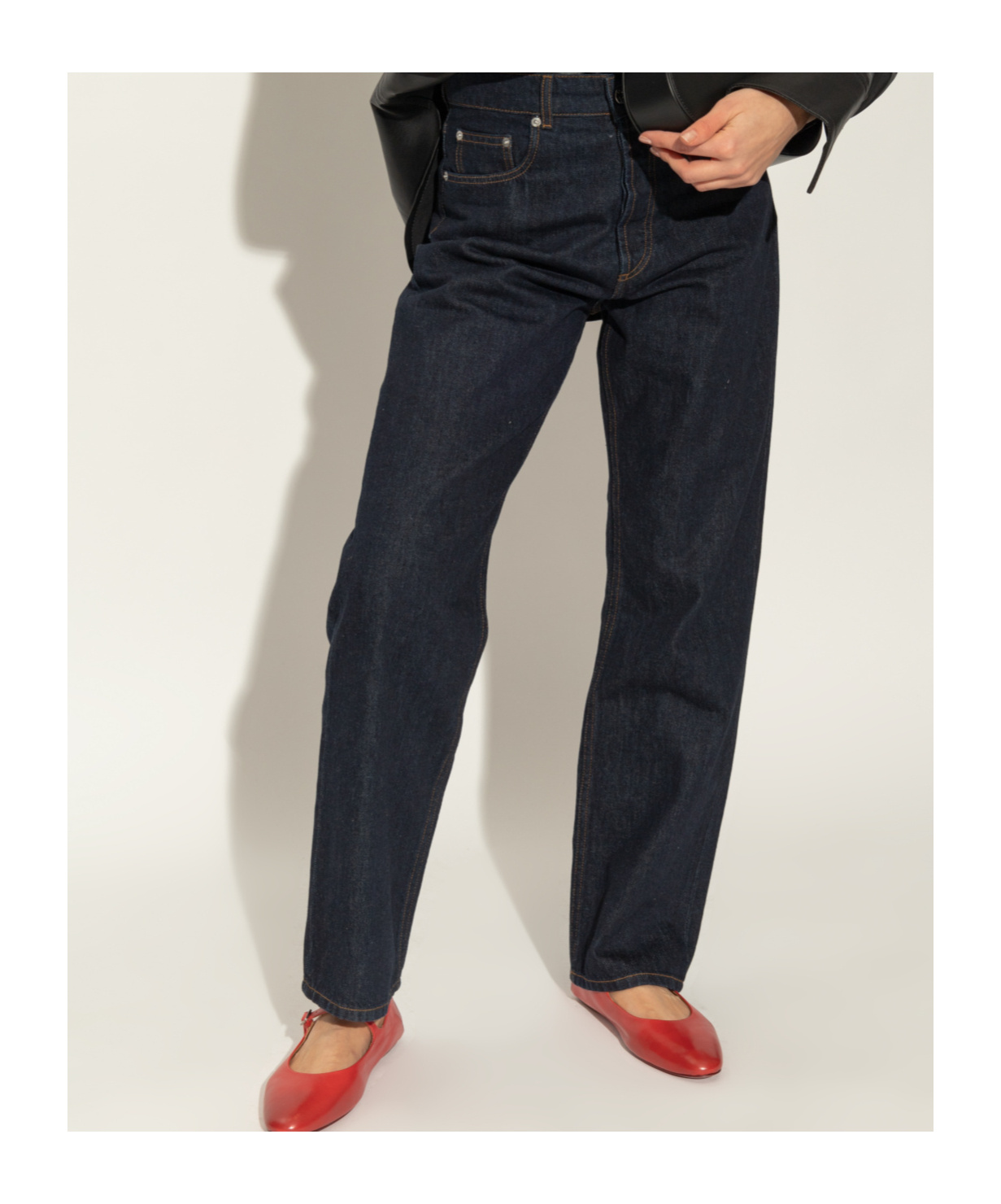 Marsèll Round Head Ballet Shoes In Red