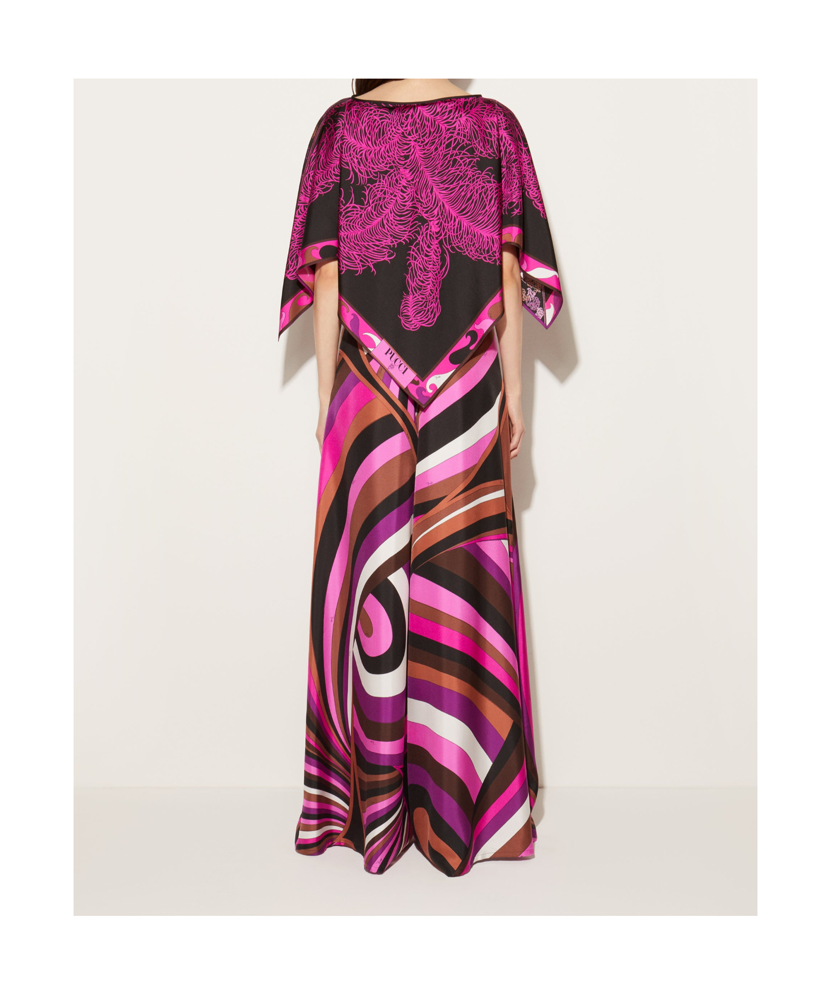 EMILIO PUCCI IRIDE-PRINT SILK TROUSERS