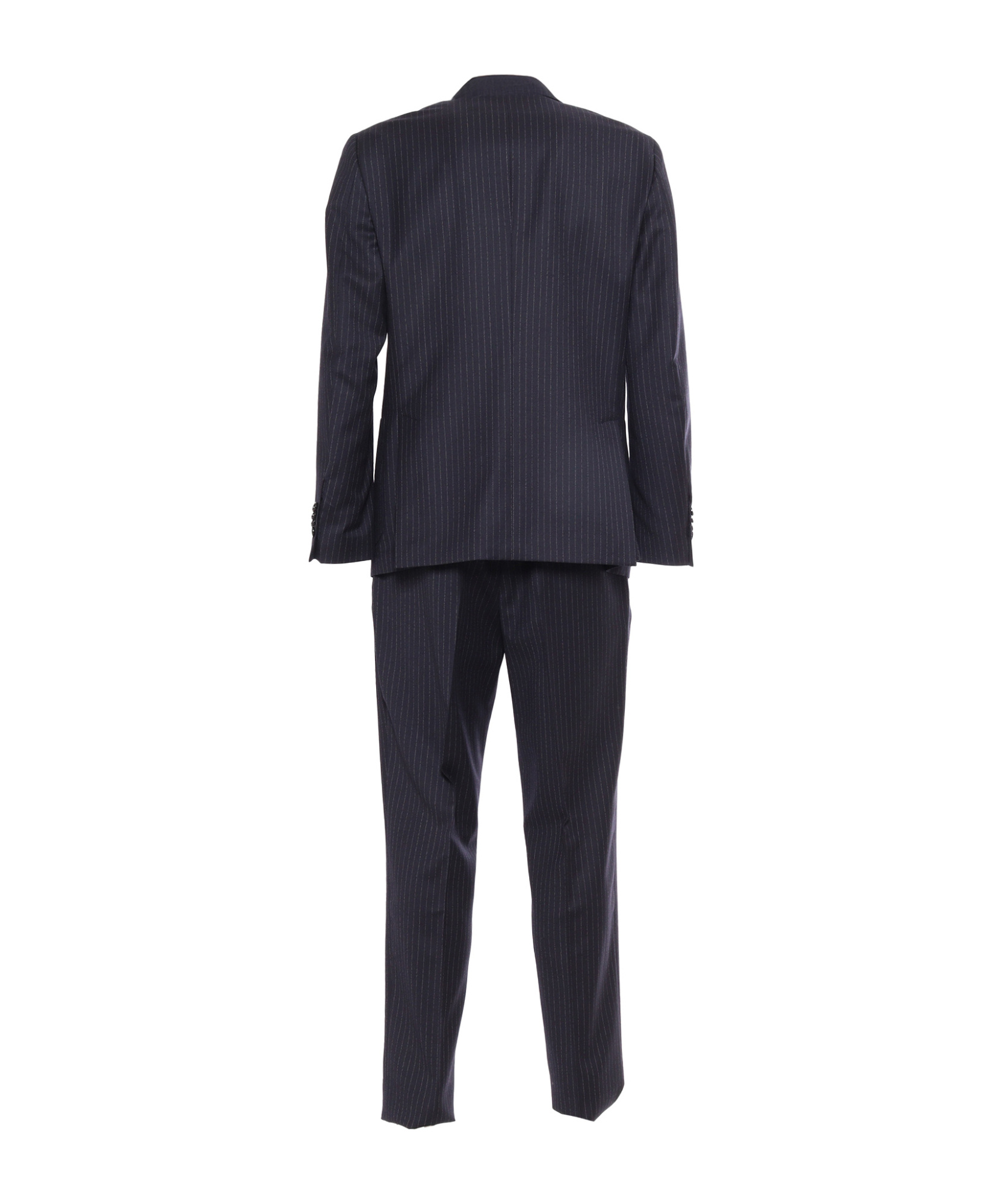 Shop Lardini Long-sleeved Suit In Black