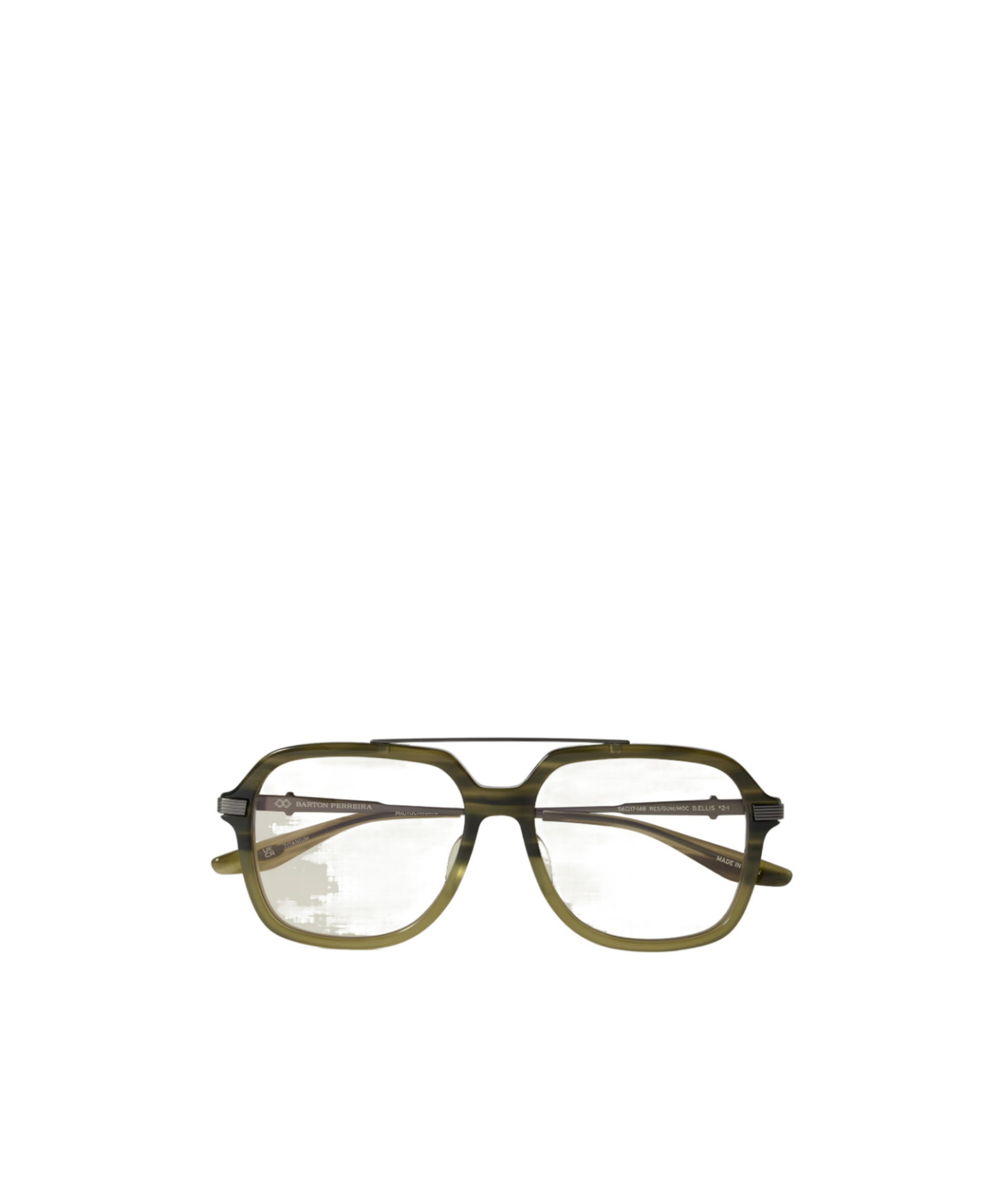 Barton Perreira D. Ellis Aviator-style Acetate And Titanium Sunglasses In White
