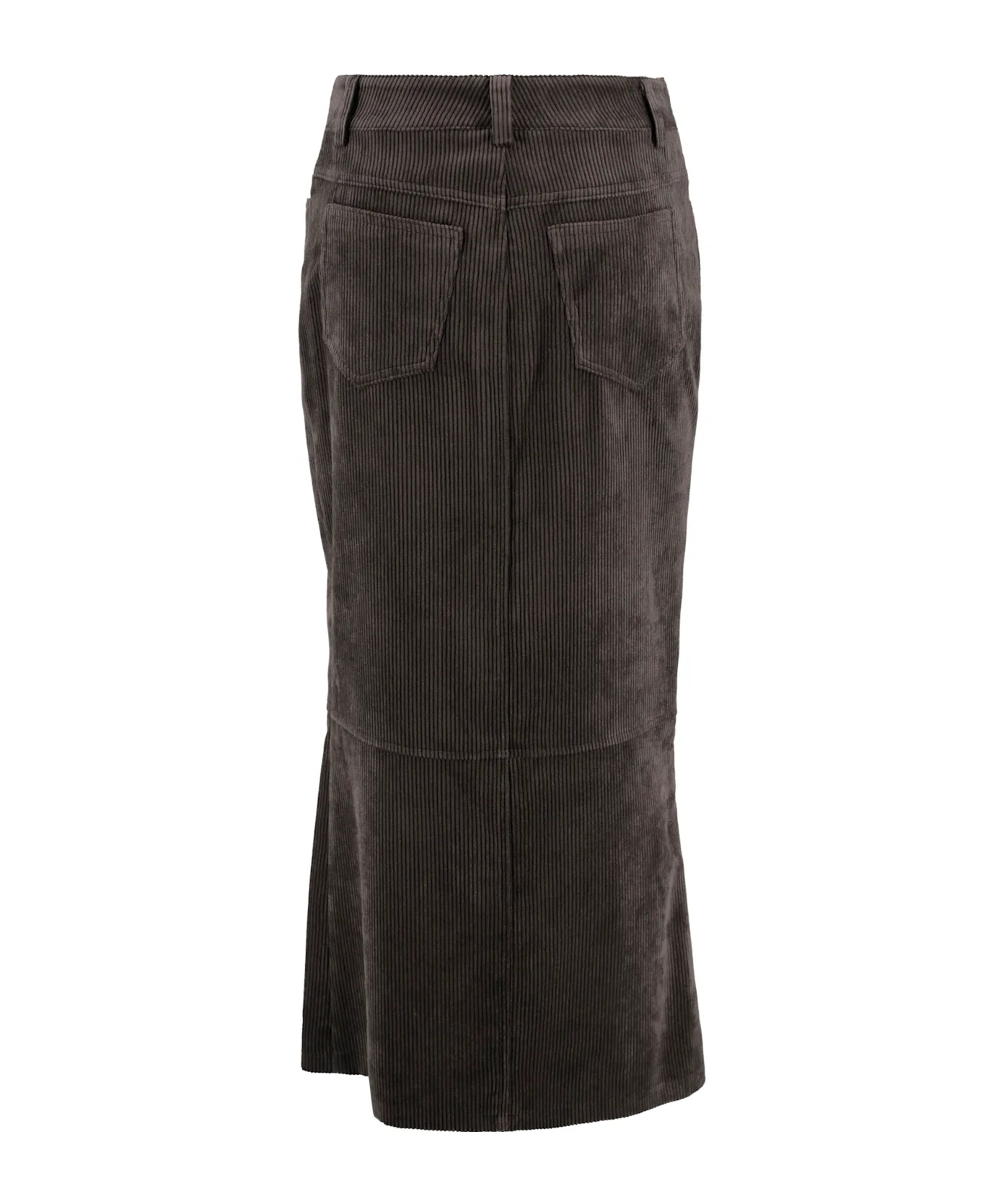 D Exterior Belt Loop Skirt In Black