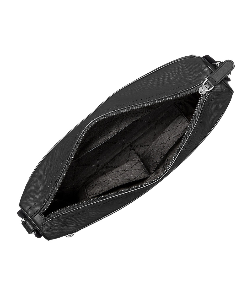 Michael Kors Edison Medium Messenger Bag In Black