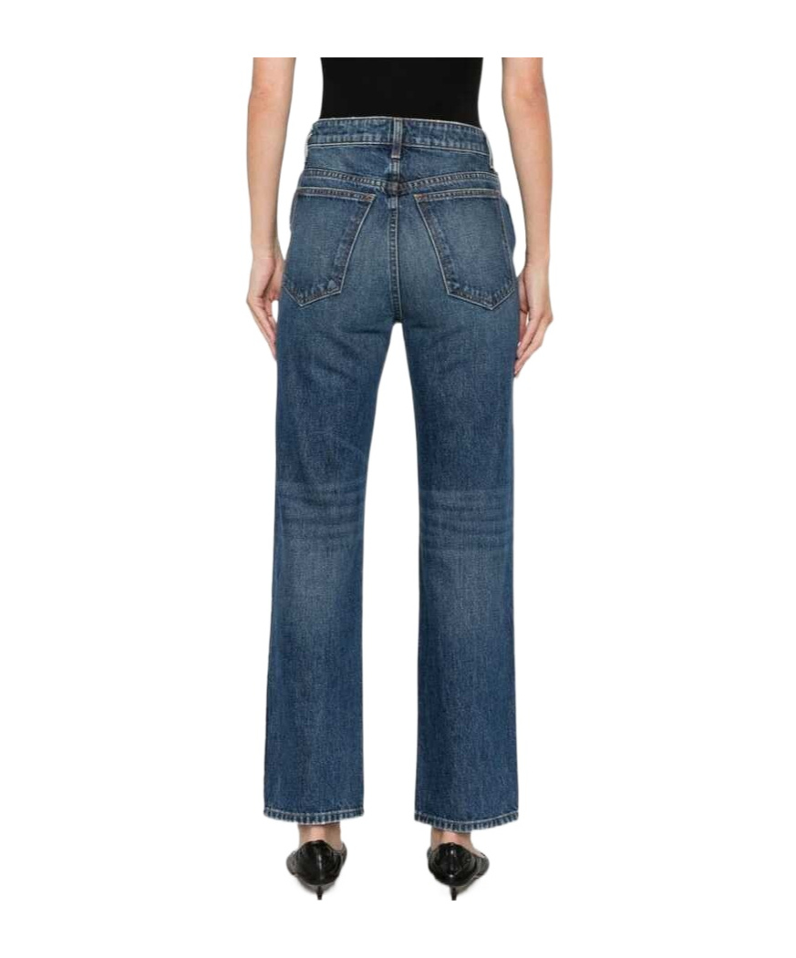 Khaite Ny Abigail Stretch Jeans In Black