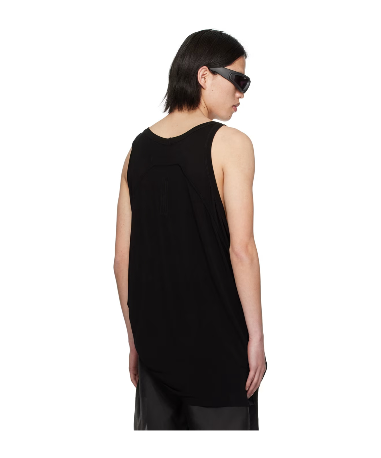 Rick Owens Runaway Cunt Tank Top In Black