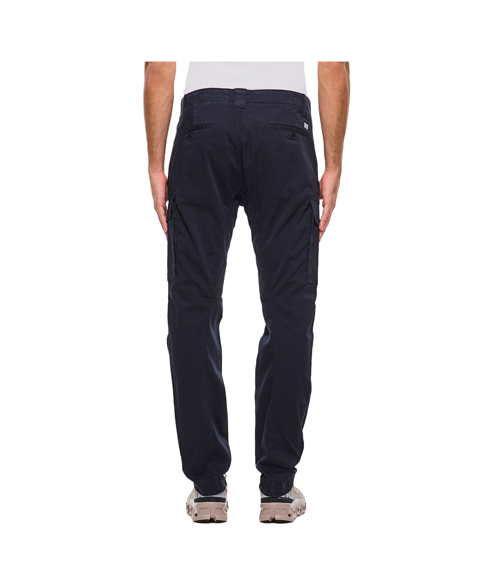 C.p. Company Belt-loop Casual Pants In Black
