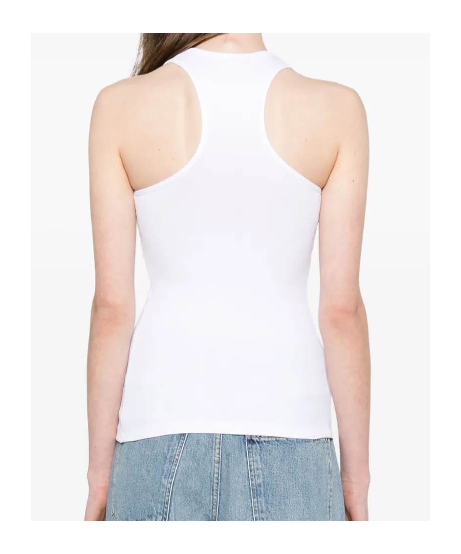 Stella Mccartney Rubberised Slogan-print Tank Top