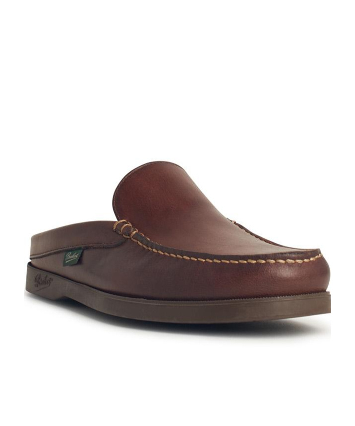 Paraboot Bahamas Brown Leather Loafers In Brown