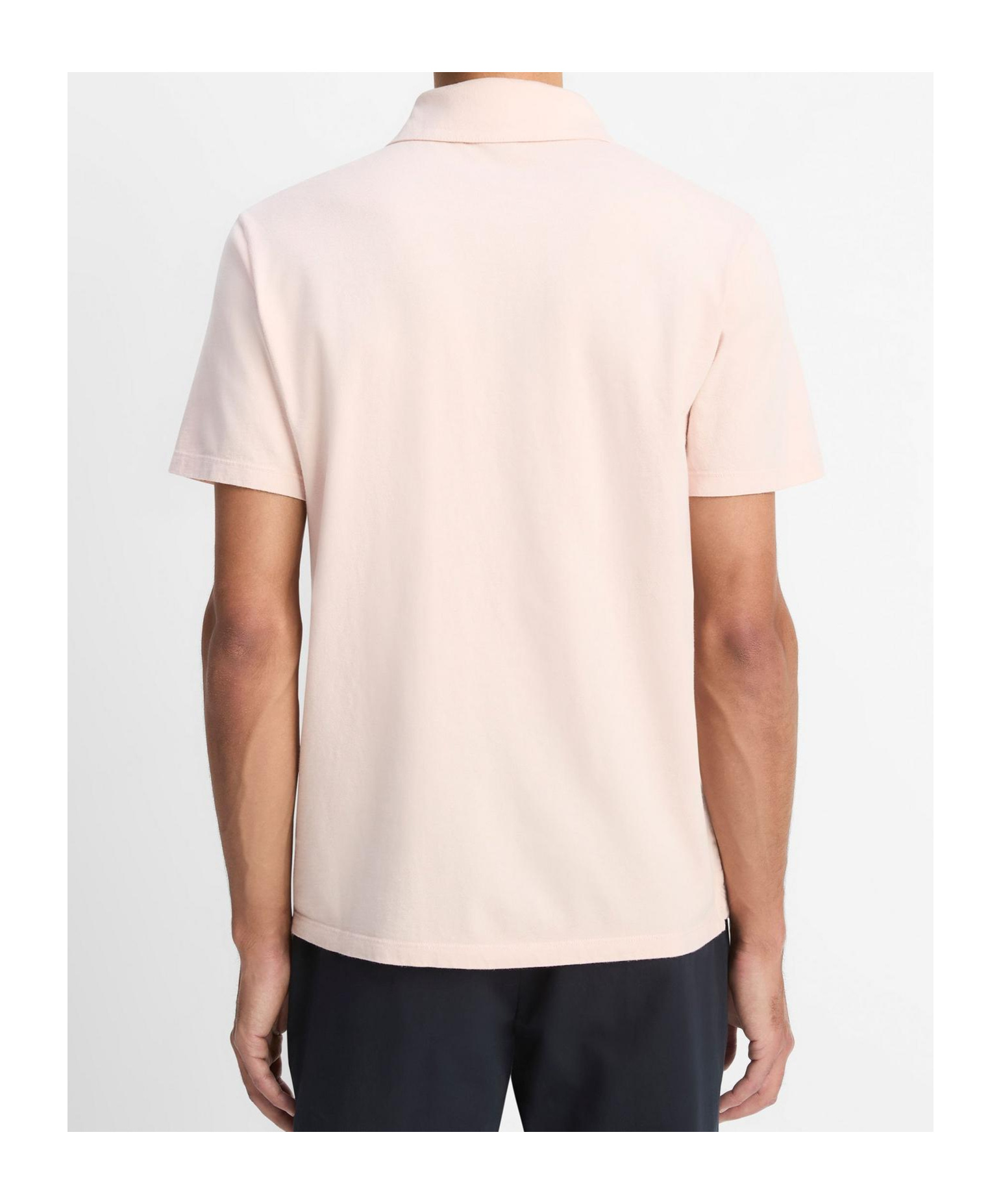 Shop Vince Garment Dye Cotton Polo Shirt
