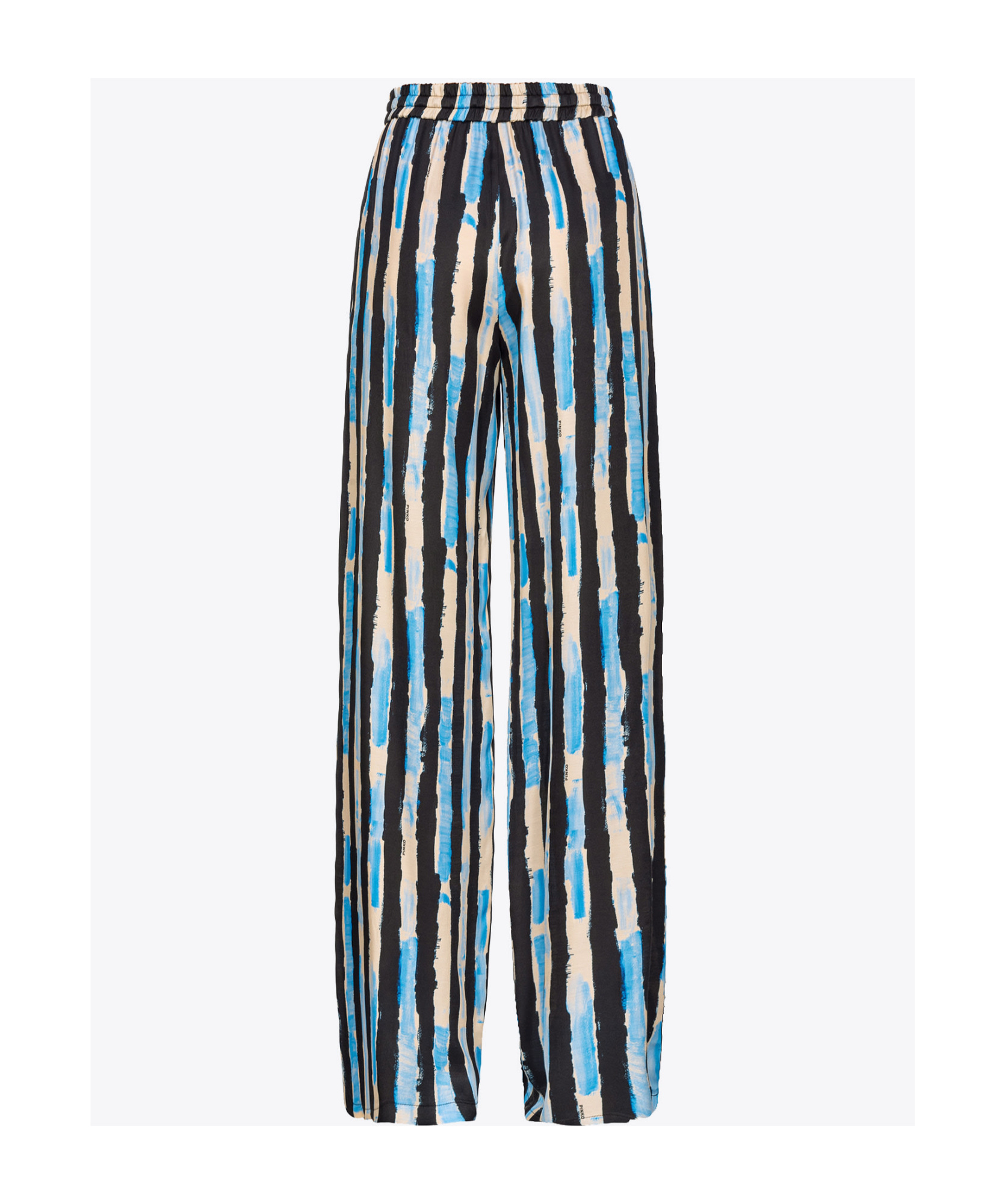Pinko Striped Drawstring Trousers In Multi