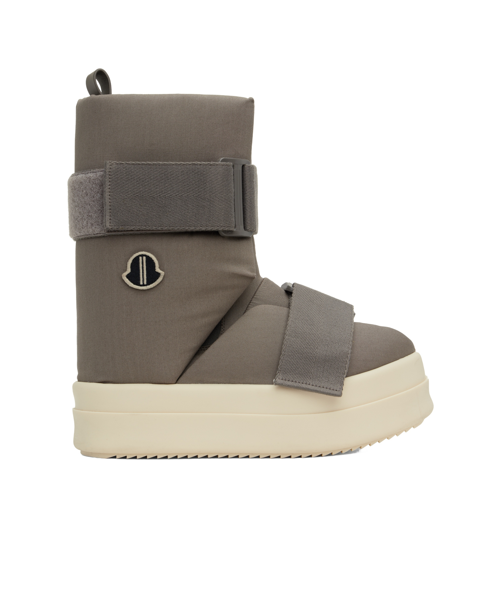Rick Owens Round-head Short Boots In Nude