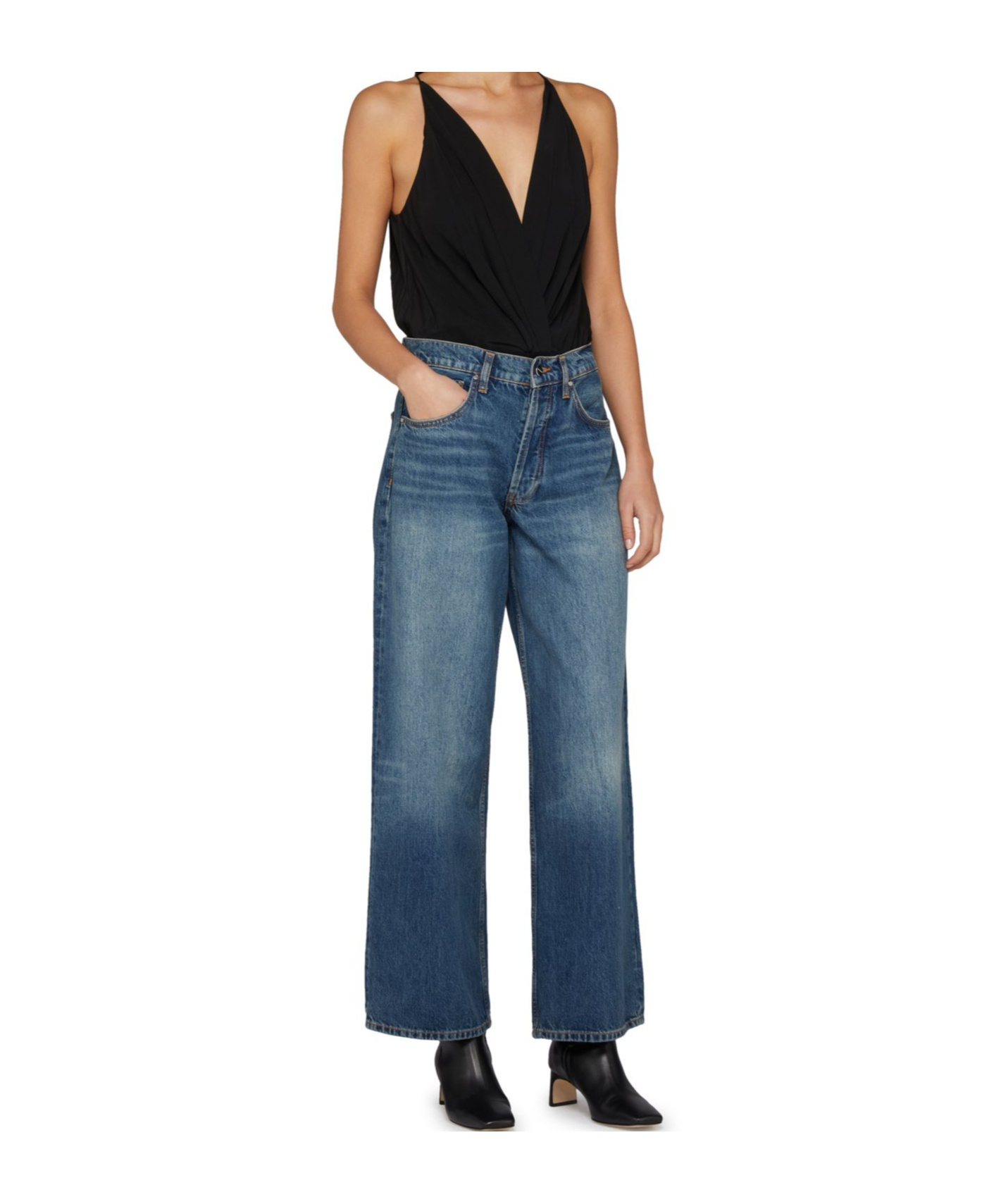 ANINE BING JEANS WITH BELT LOOPS