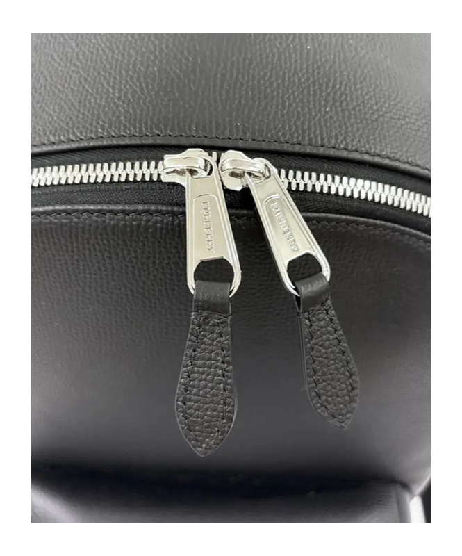 Burberry Backpack With External Pockets In Black