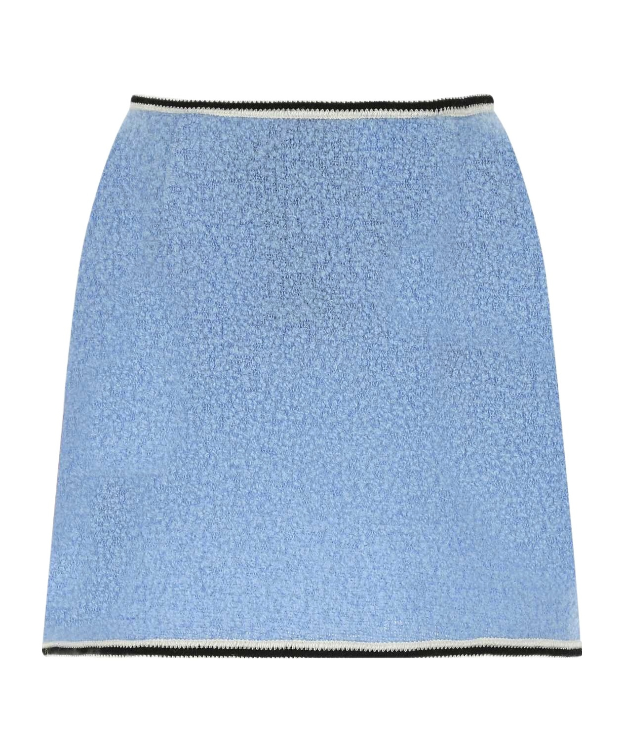 MIU MIU MONOGRAM BOUCLÉ MINISKIRT