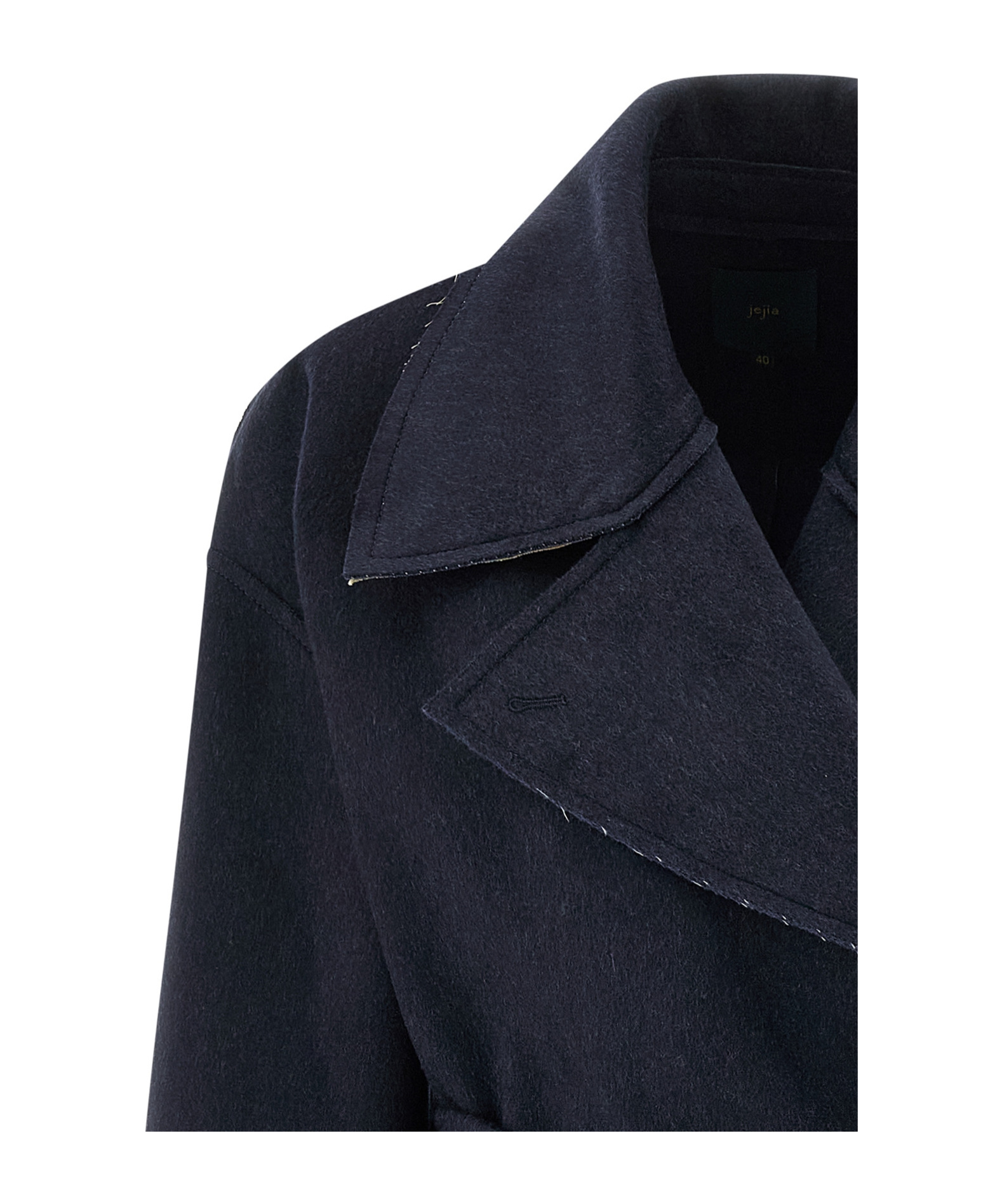 Jejia Long-sleeved Coat In Blue