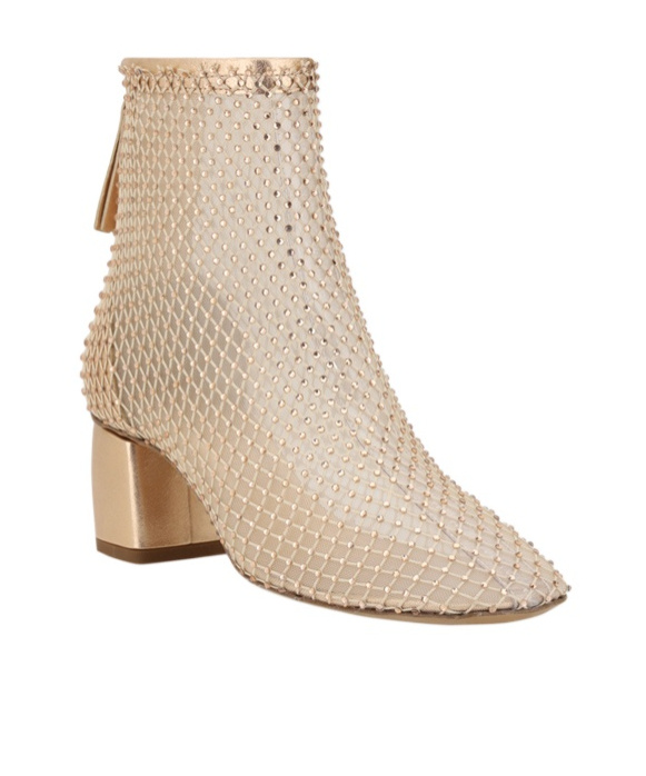 Shop Forte Forte 55mm Mesh Boots In Nude