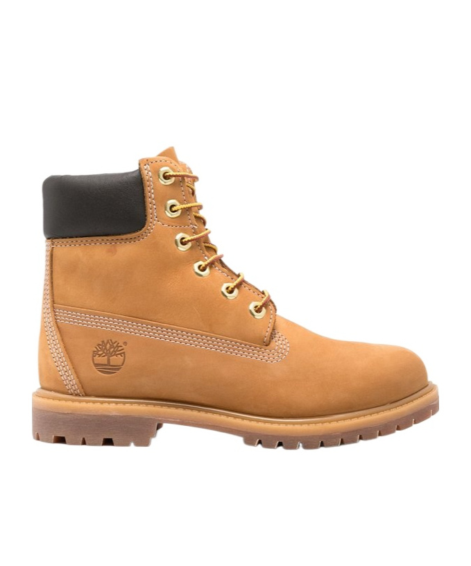 Timberland Womens Wheat Nubuck Premium 6-inch Leather Ankle Boots Eur 37 / 4 Uk In Brown