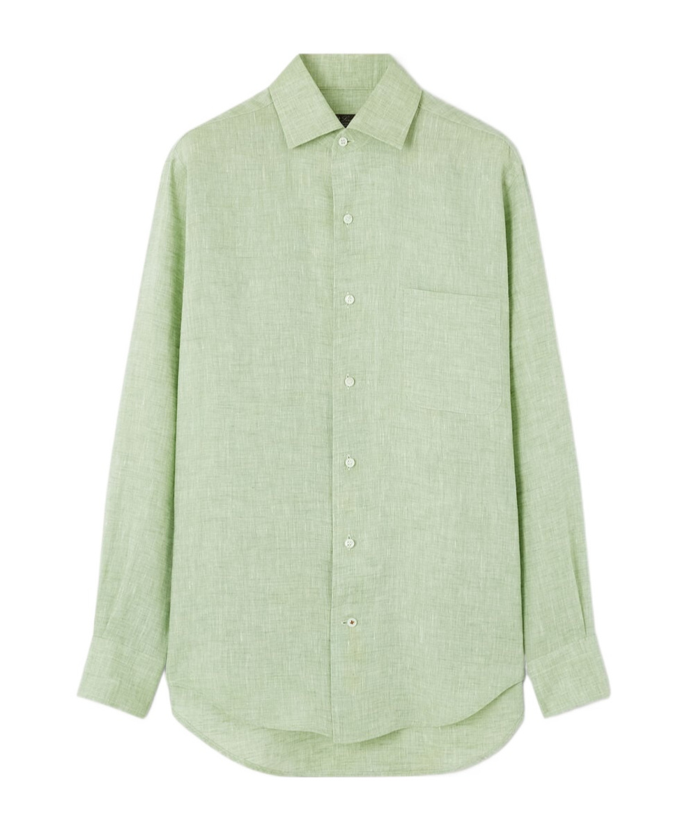 Loro Piana André Shirt In Soft Green Tea