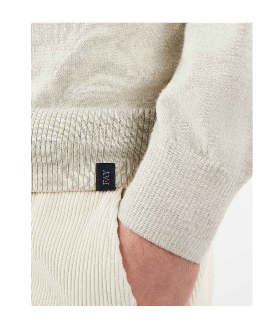 Fay Turtleneck Sweater In White