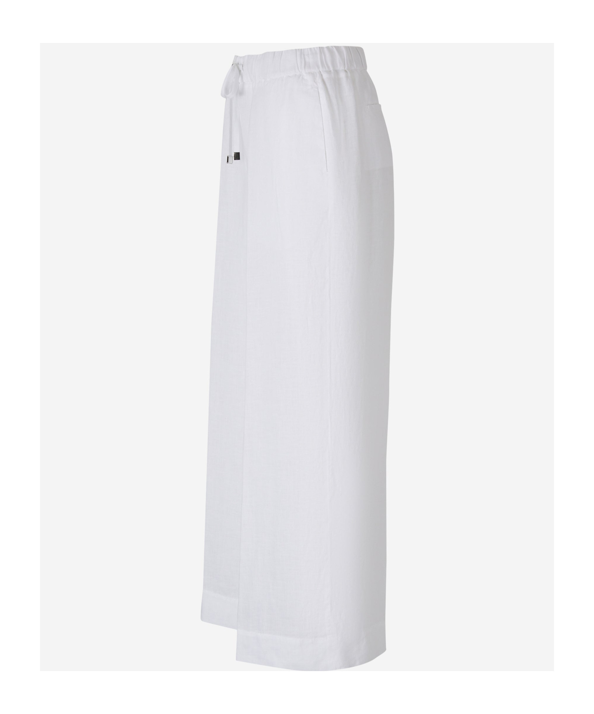 Peserico Wide Linen Joggers In White