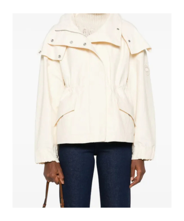 Canada Goose Turtleneck Parka Coat In Neutral