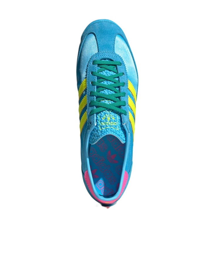 Shop Adidas Originals Sl 72 Sneakers In Sky Rush / Solar Yellow / Lucid Pink