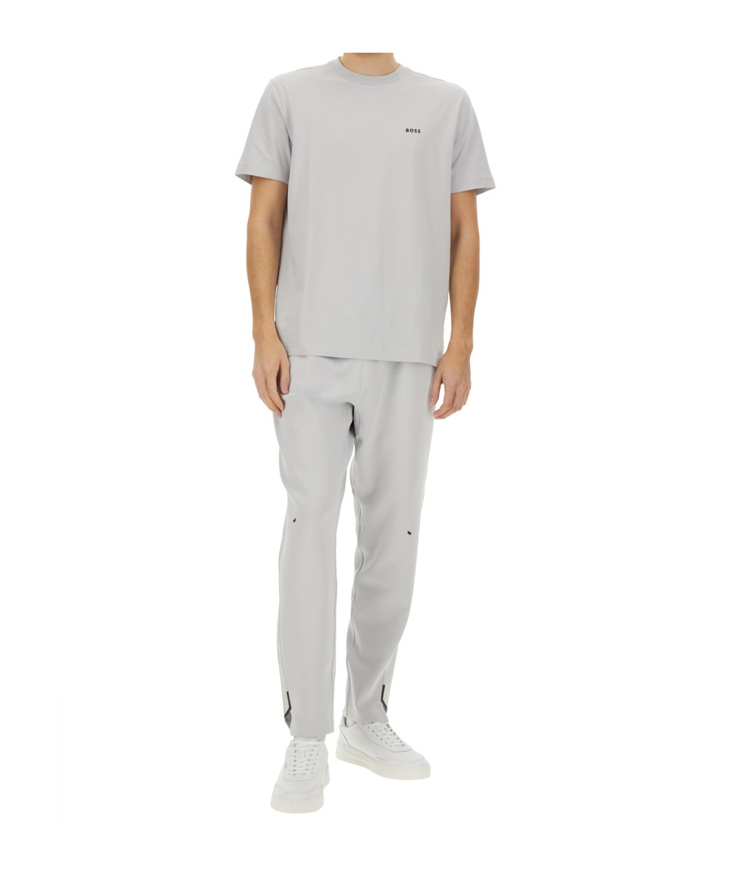 Hugo Boss Boss Pants In Technical Fabric In Gray