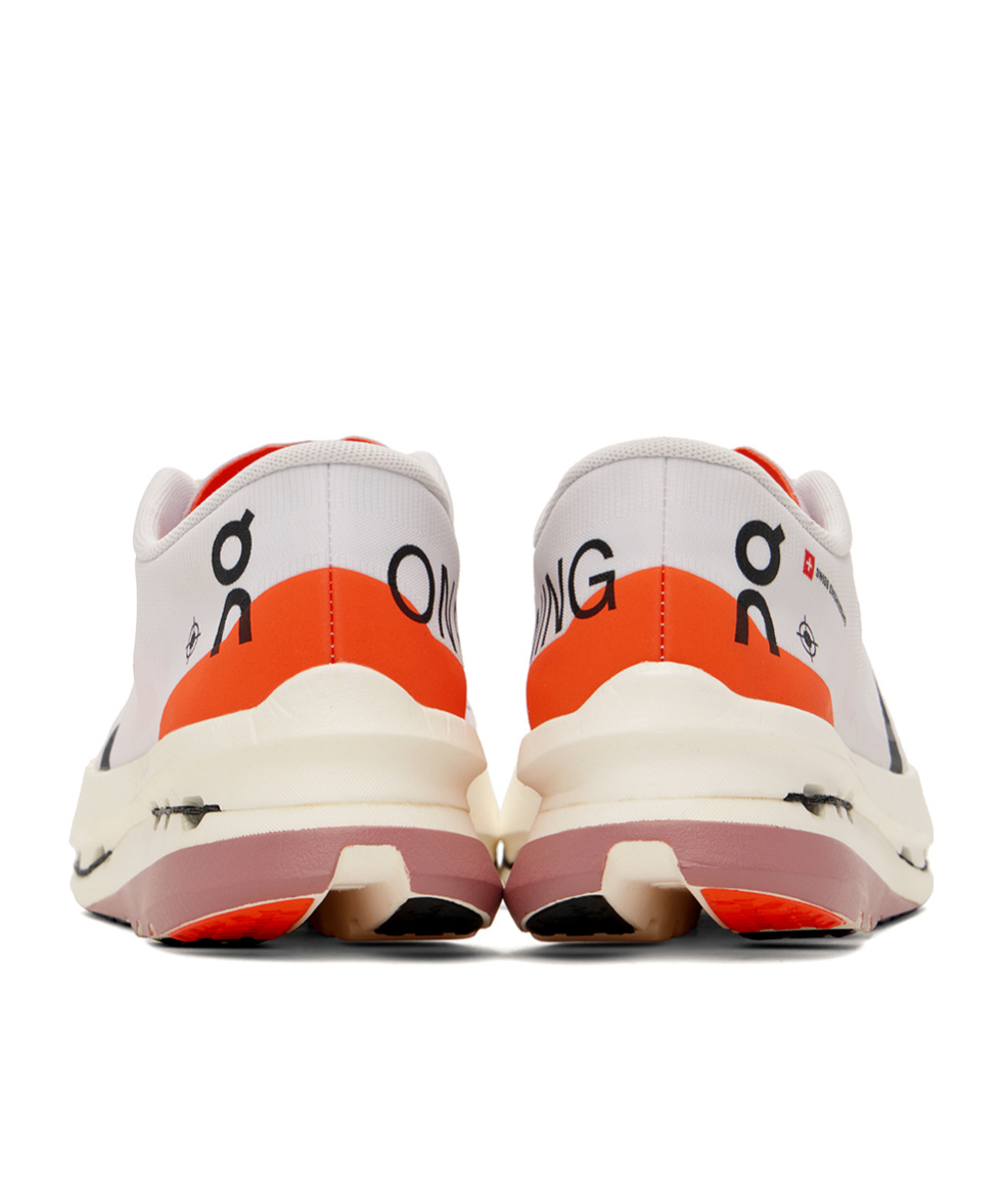 On Running Lace-up Sneakers In White