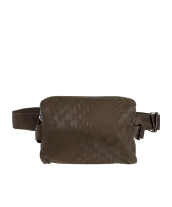 Burberry Check-jacquard Belt Bag In Brown