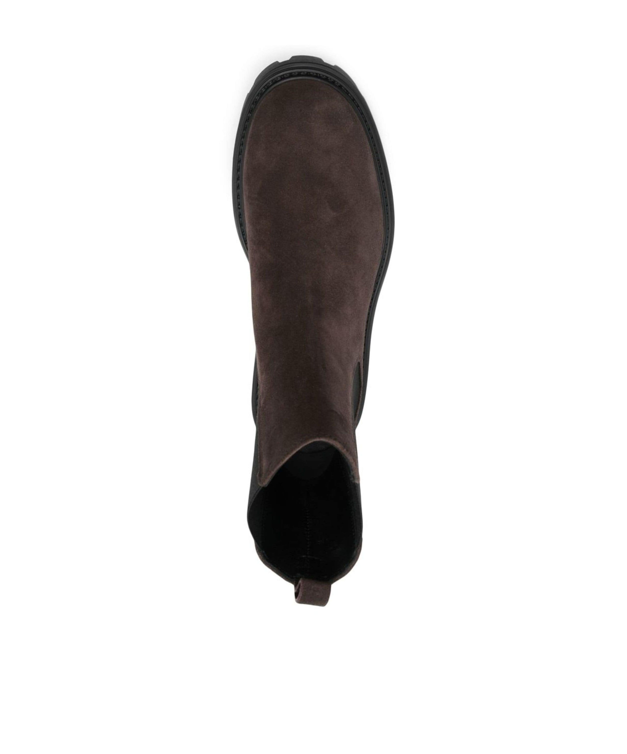 Tod's Ankle Boots With Decorative Studs In Brown