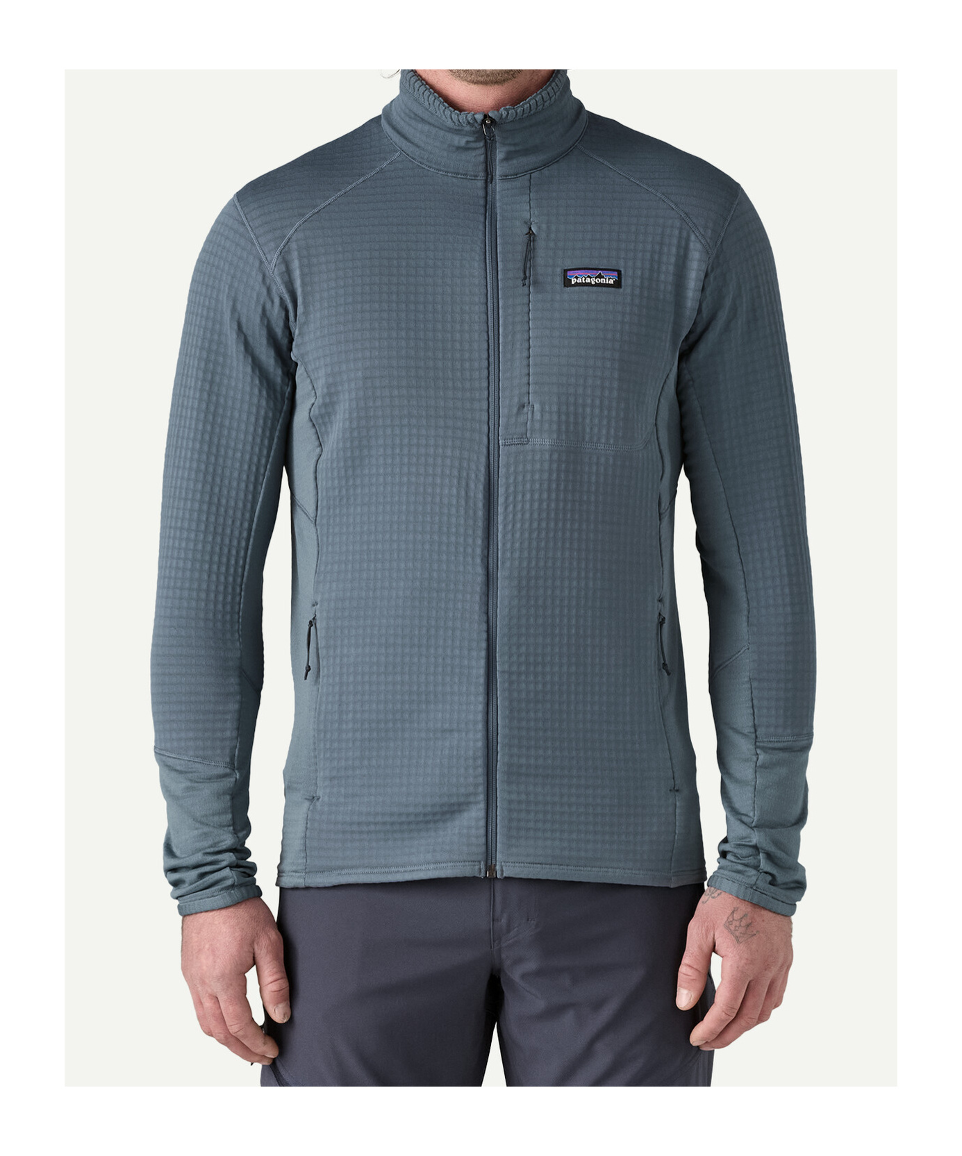 Patagonia R1 Fleece Jacket In Practical Blue